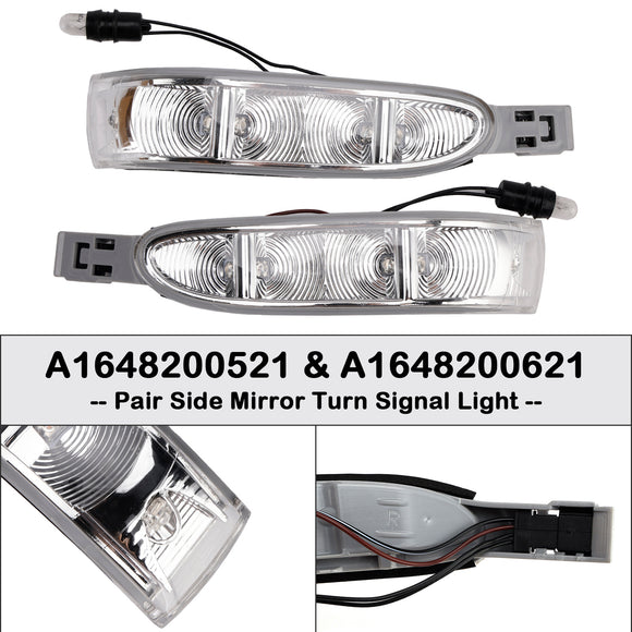 Pair Side Mirror Turn Signal Light for Mercedes-Benz ML W164 GL X164