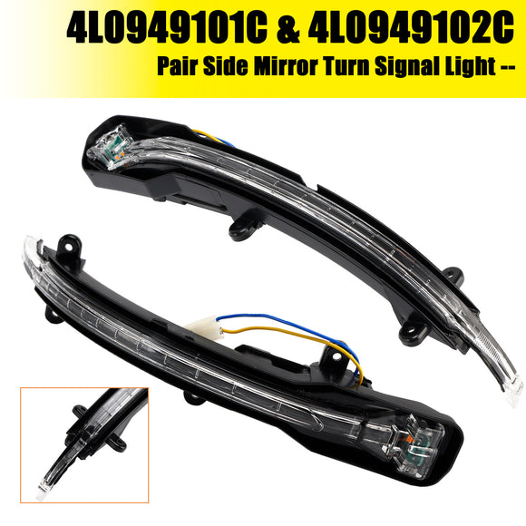 Pair Side Mirror Turn Signal Light for Audi Q5 MK1 Q7 MK1 4L0949101C 4L0949102C
