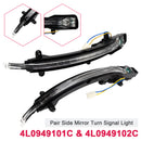 Pair Side Mirror Turn Signal Light for Audi Q5 MK1 Q7 MK1 4L0949101C 4L0949102C-6