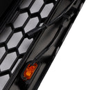Griglia a nido d'ape nera opaca per paraurti anteriore stile Raptor Ford Transit Connect 2014-2018 con LED-12