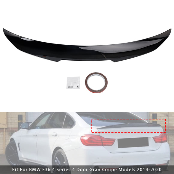 Kiiltävä musta takaspoileri BMW 4 Series F36 14-20 4DR Coupe PSM Style