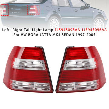 Left+Right Tail Light Lamp 1J5945095AA 1J5945096AA For VW BORA JATTA MK4 SEDAN 1997-2005