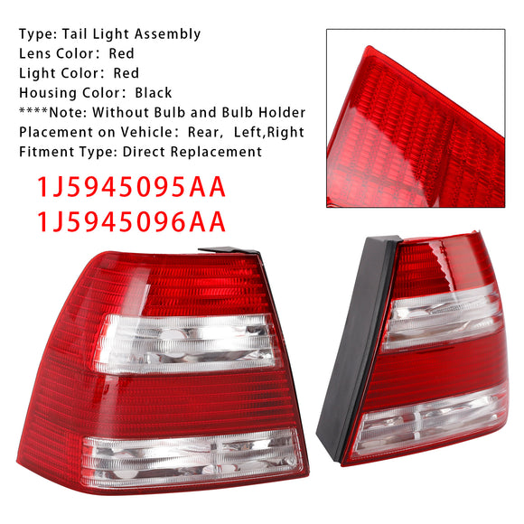 Lámpara de luz trasera izquierda + derecha 1J5945095AA 96AA para VW BORA JETTA MK4 SEDAN 97-2005