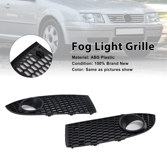 Schwarze Waben-Nebelscheinwerfer-Kühlergrill-Abdeckung vorne, passend für Volkswagen Bora 2005–2007