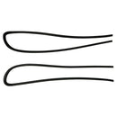 2PCS Window Glass Molding RH & LH For HONDA CR-X CRX EF8 1988-1991-1