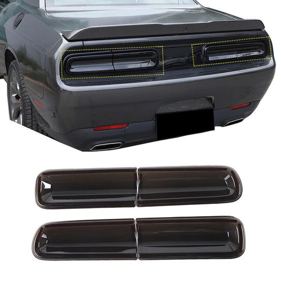 Smoked Tail Light Covers Light Exterior Accessories For Dodge Challenger 15-23