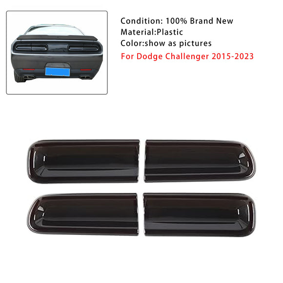 Smoked Tail Light Covers Light Exterior Accessories For Dodge Challenger 15-23