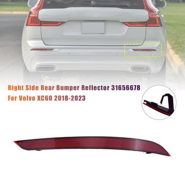 Right Side Rear Bumper Reflector 31656678 For Volvo XC60 2018-2023