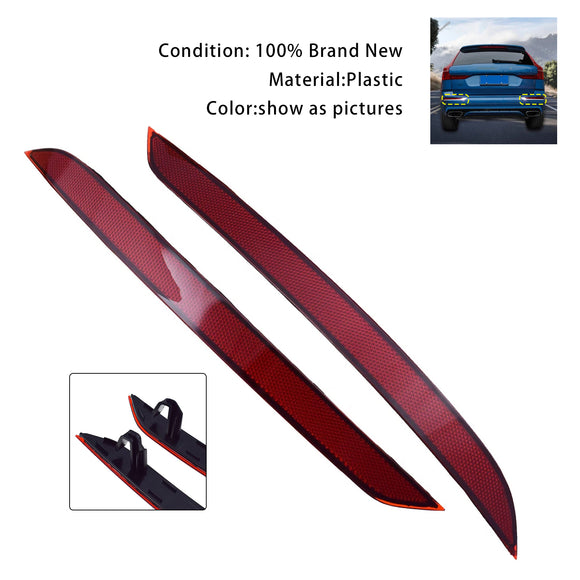 2Pcs Left&Right Side Rear Bumper Reflector For Volvo XC60 2018-2023