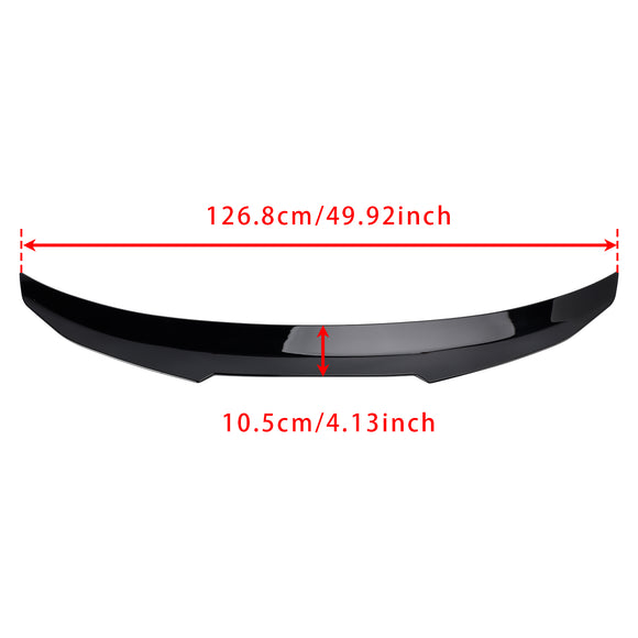 Gloss Black Rear Boot Spoiler For BMW 4 Series F33 Convertible 2013+ PMS Style