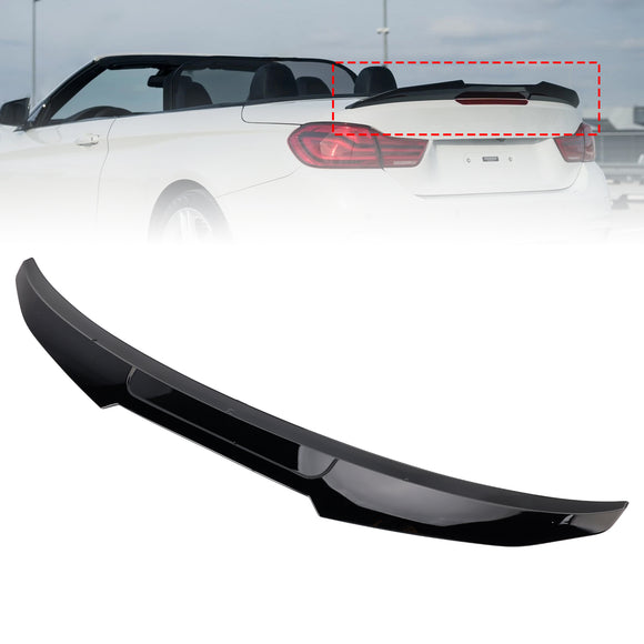Gloss Black Rear Boot Spoiler For BMW 4 Series F33 Convertible 2013+ PMS Style