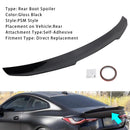 Alerón trasero para maletero, color negro brillante, para BMW Serie 4, G22, G82, Coupe 2020+, estilo PMS-4
