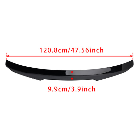 Alerón trasero para maletero, color negro brillante, para BMW Serie 4, G22, G82, Coupe 2020+, estilo PMS
