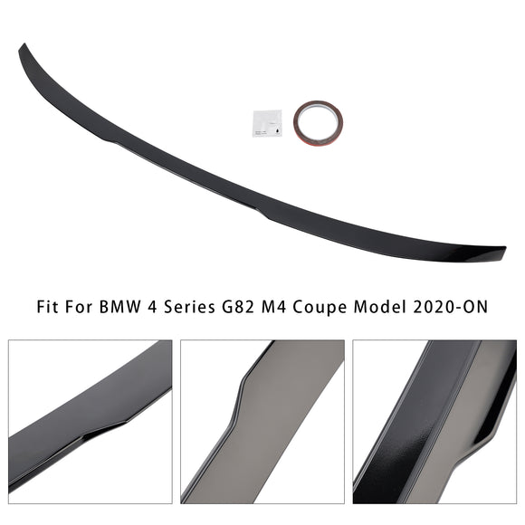 Alerón trasero para maletero, color negro brillante, para BMW Serie 4, G22, G82, Coupe 2020+, estilo M4