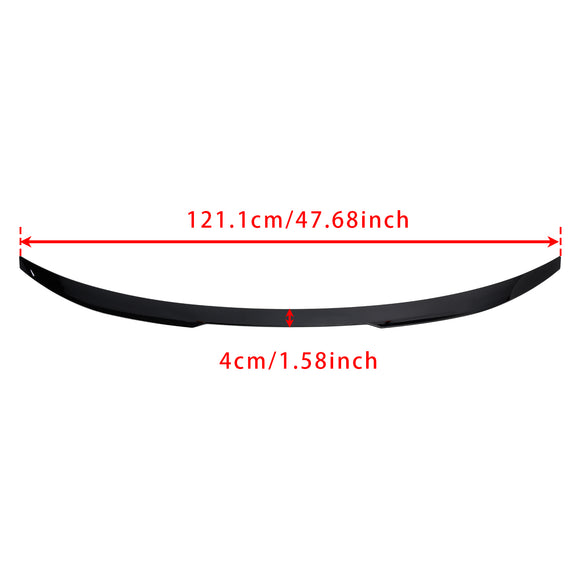 Alerón trasero para maletero, color negro brillante, para BMW Serie 4, G22, G82, Coupe 2020+, estilo M4