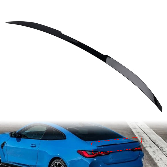 Alerón trasero para maletero, color negro brillante, para BMW Serie 4, G22, G82, Coupe 2020+, estilo M4