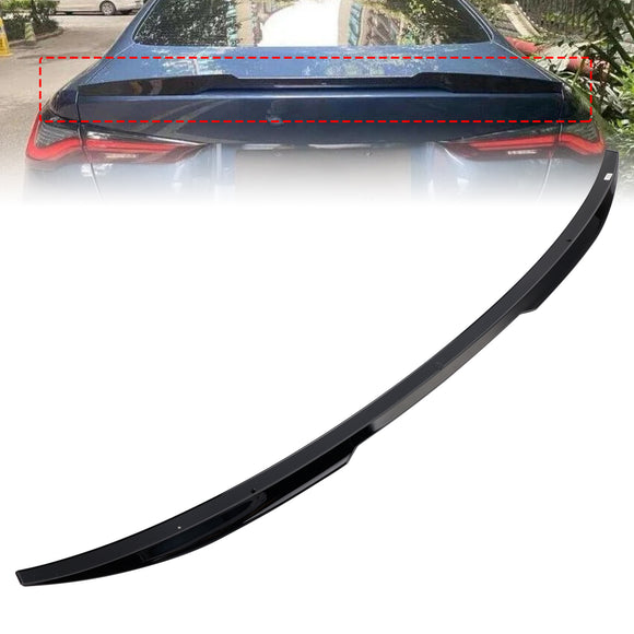 Alerón trasero para maletero, color negro brillante, para BMW Serie 4, G22, G82, Coupe 2020+, estilo M4