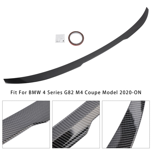 Carbon Fiber Look Rear Spoiler For BMW 4 Series G22 G82 Coupe 2020+ M4 Style