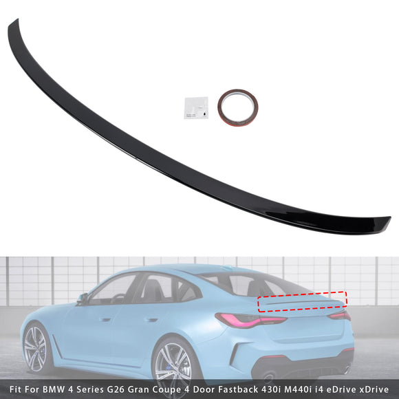Gloss Black Rear Boot Spoiler For BMW 4 Series G26 Gran Coupe 21-25 MP Style