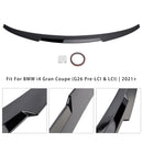 Gloss Black Rear Boot Spoiler For BMW 4 Series G26 Gran Coupe 21-25 M4 Style-7