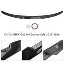 Alerón trasero con apariencia de fibra de carbono para BMW Serie 4 G23 Convertible 21-24 estilo M4-7