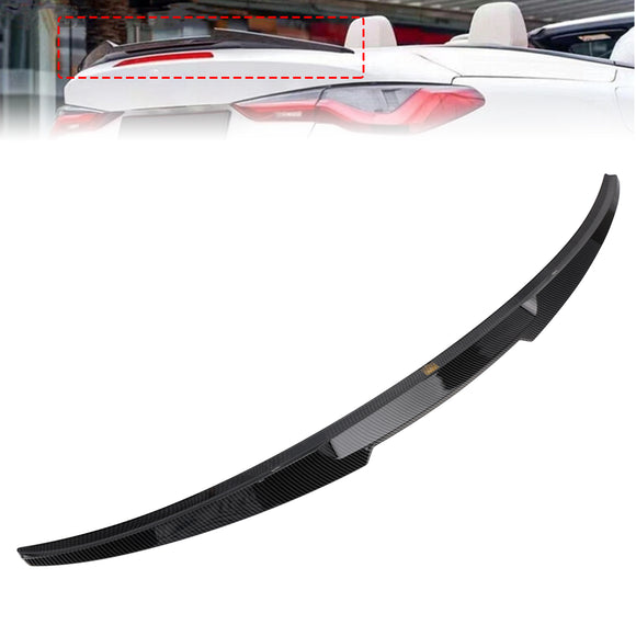 Alerón trasero con apariencia de fibra de carbono para BMW Serie 4 G23 Convertible 21-24 estilo M4