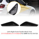 Guardabarros delantero izquierdo + derecho, embellecedor negro 51117338569+51117338570 para BMW X3 F25 X4 F26-3