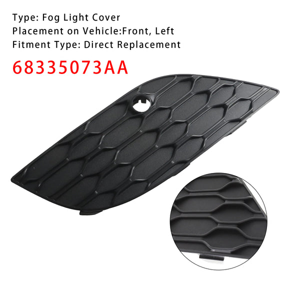 Left Side Bumper Fog Light Cover For Jeep Grand Cherokee 2017-2022 68335073AA
