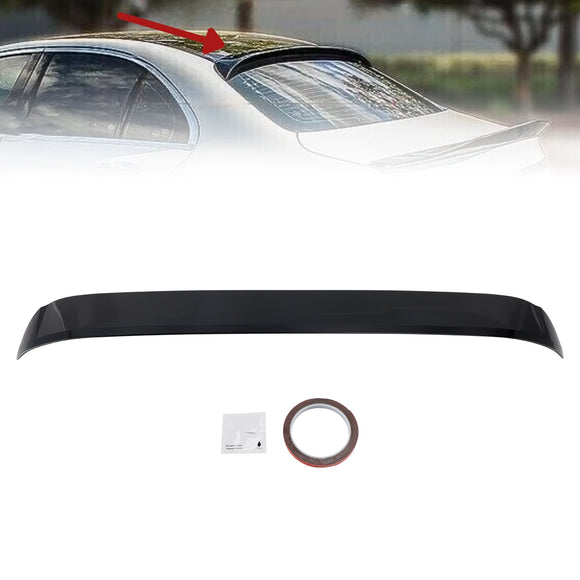 Glanzend zwarte achterspoilerlip voor Mercedes-Benz C-klasse W205 2014-2021