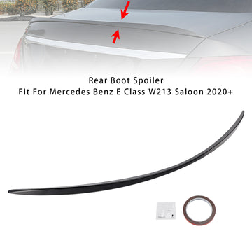 Gloss Black Rear Boot Spoiler For Mercedes-Benz E-Class W213 E63 Style 2020+ - 0