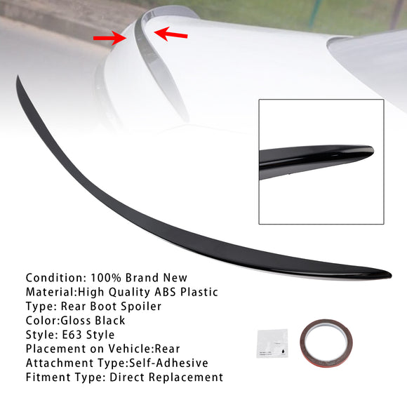 Gloss Black Rear Boot Spoiler For Mercedes-Benz E-Class W213 E63 Style 2020+