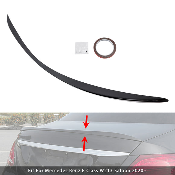 Gloss Black Rear Boot Spoiler For Mercedes-Benz E-Class W213 E63 Style 2020+