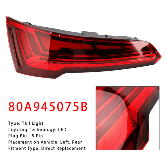 Linksachter Achterlicht Lamp LED Voor Audi Q5 MK2 FACELIFT 2021-2024 LED 5 PIN