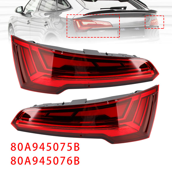 Links + Rechts Hinten Rücklicht Lampe LED Für Audi Q5 MK2 FACELIFT 2021-2024 LED 5 PIN