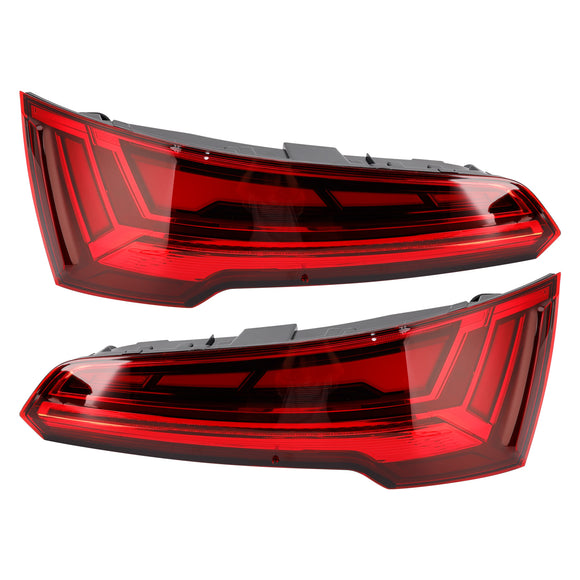 Links + Rechts Hinten Rücklicht Lampe LED Für Audi Q5 MK2 FACELIFT 2021-2024 LED 5 PIN