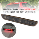 3:e tredje bromsljuset B000878980 för Peugeot 108 2014-2021 svart-2