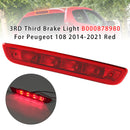3ra tercera luz de freno B000878980 para Peugeot 108 2014-2021 roja-2