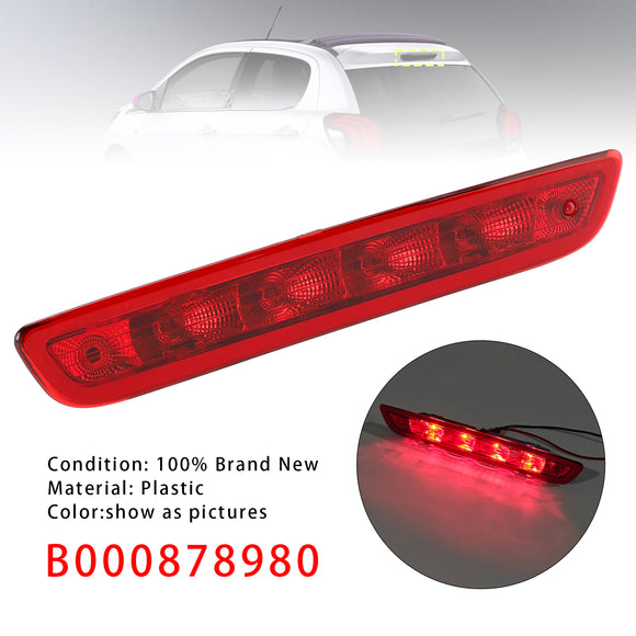 3ra tercera luz de freno B000878980 para Peugeot 108 2014-2021 roja