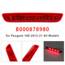 3ra tercera luz de freno B000878980 para Peugeot 108 2014-2021 roja-7