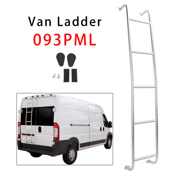 Ruostumattomasta teräksestä valmistetut 5-portaiset pakettiautotikkaat 093PML Dodge Ram ProMaster High Roof 2014-2025