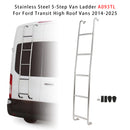Stainless Steel 5-Step Van Ladder A093TL For Ford Transit High Roof Vans 2014-2025-1