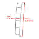 Stainless Steel 5-Step Van Ladder A093TL For Ford Transit High Roof Vans 2014-2025-2