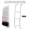 093TS Stainless Steel 3-Step Van Ladder For Ford Transit Low Roof Vans 2014-2025-1