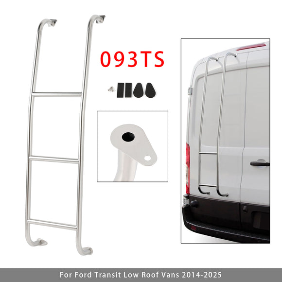 093TS Stainless Steel 3-Step Van Ladder For Ford Transit Low Roof Vans 2014-2025