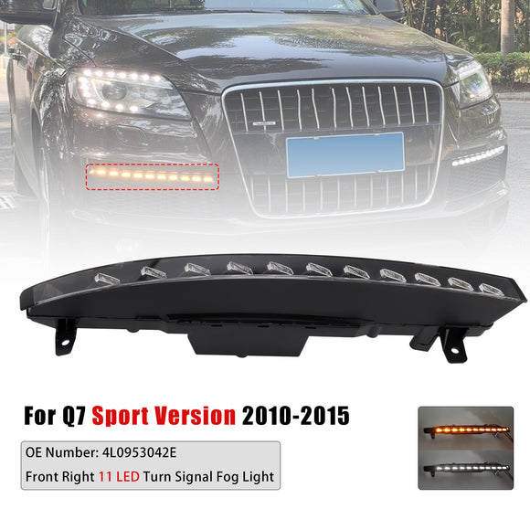 Luz antiniebla delantera derecha de 11 LED 4L0953042E para Audi Sport versión Q7 10-15