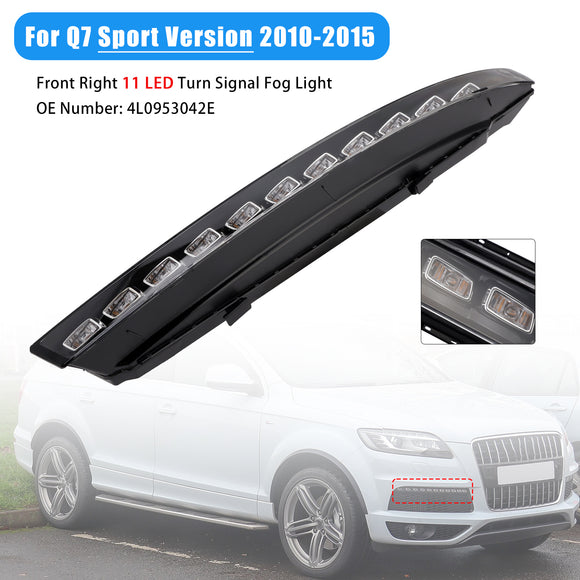 Luz antiniebla delantera derecha de 11 LED 4L0953042E para Audi Sport versión Q7 10-15