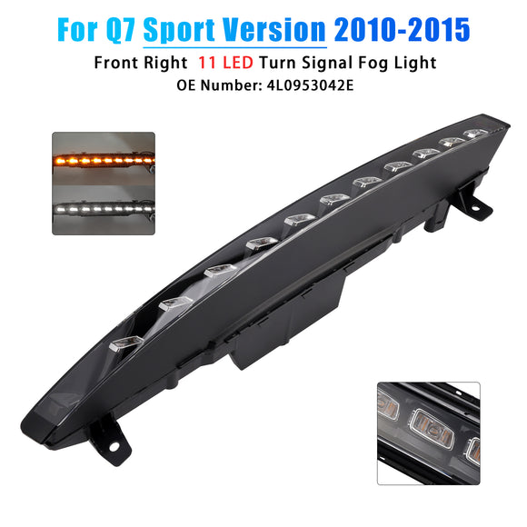 Luz antiniebla delantera derecha de 11 LED 4L0953042E para Audi Sport versión Q7 10-15