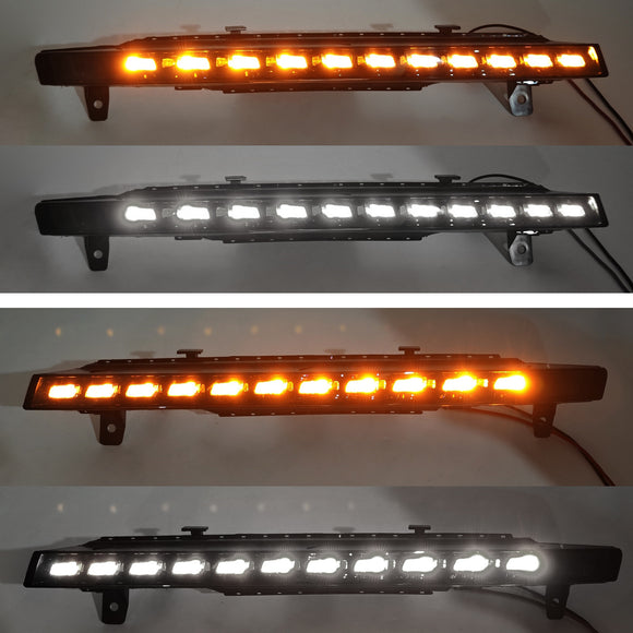 Paar Frontstoßstange 11 LED-Blinker-Nebelscheinwerfer für Audi Sport Version Q7 10-15