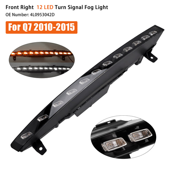 Luz antiniebla delantera derecha de 12 LED 4L0953042D para Audi Sport versión Q7 10-15