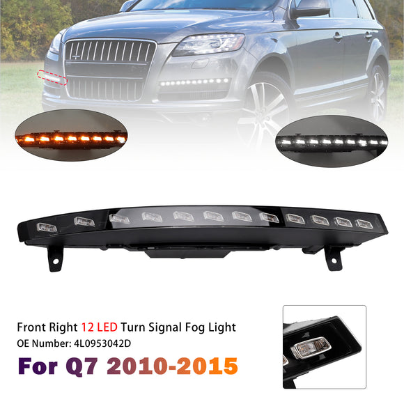 Luz antiniebla delantera derecha de 12 LED 4L0953042D para Audi Sport versión Q7 10-15